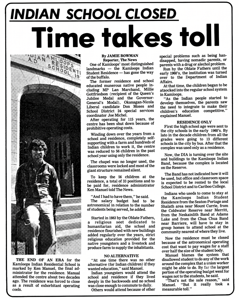 Indian School Closed: Time Takes Toll